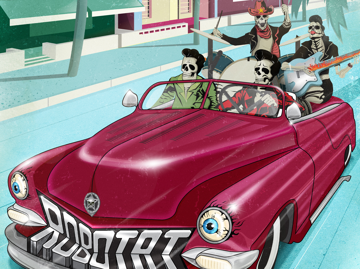 Robotat Surf Band Poster